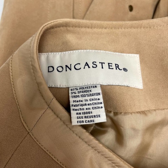 Doncaster Tan Gold Studded Jacket With Pockets 8 - Picture 5 of 6